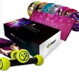 Zumba Fitness: Exhilarate! 7‎ DVD set with Toning Sticks